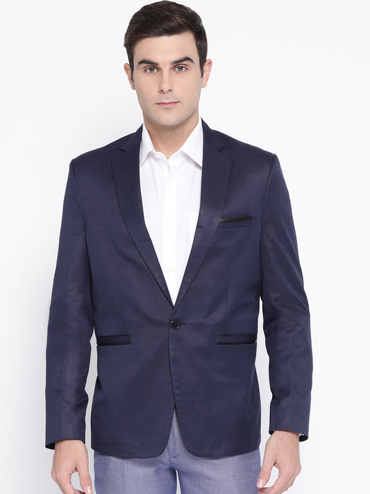 Luxrio Solid Tuxedo Blazer for Men Casual Party Wear Slim Fit Jacket