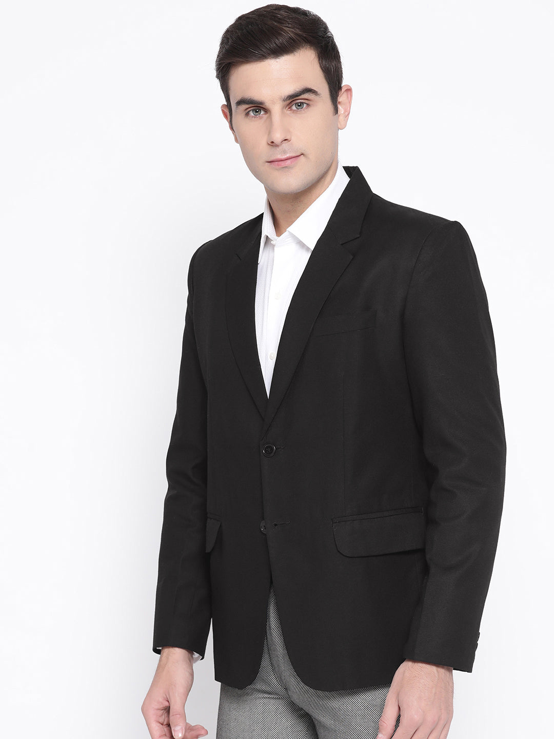 Luxrio Men's Poly Cotton Slim Fit Blazer Stylish for Casual Party Wear