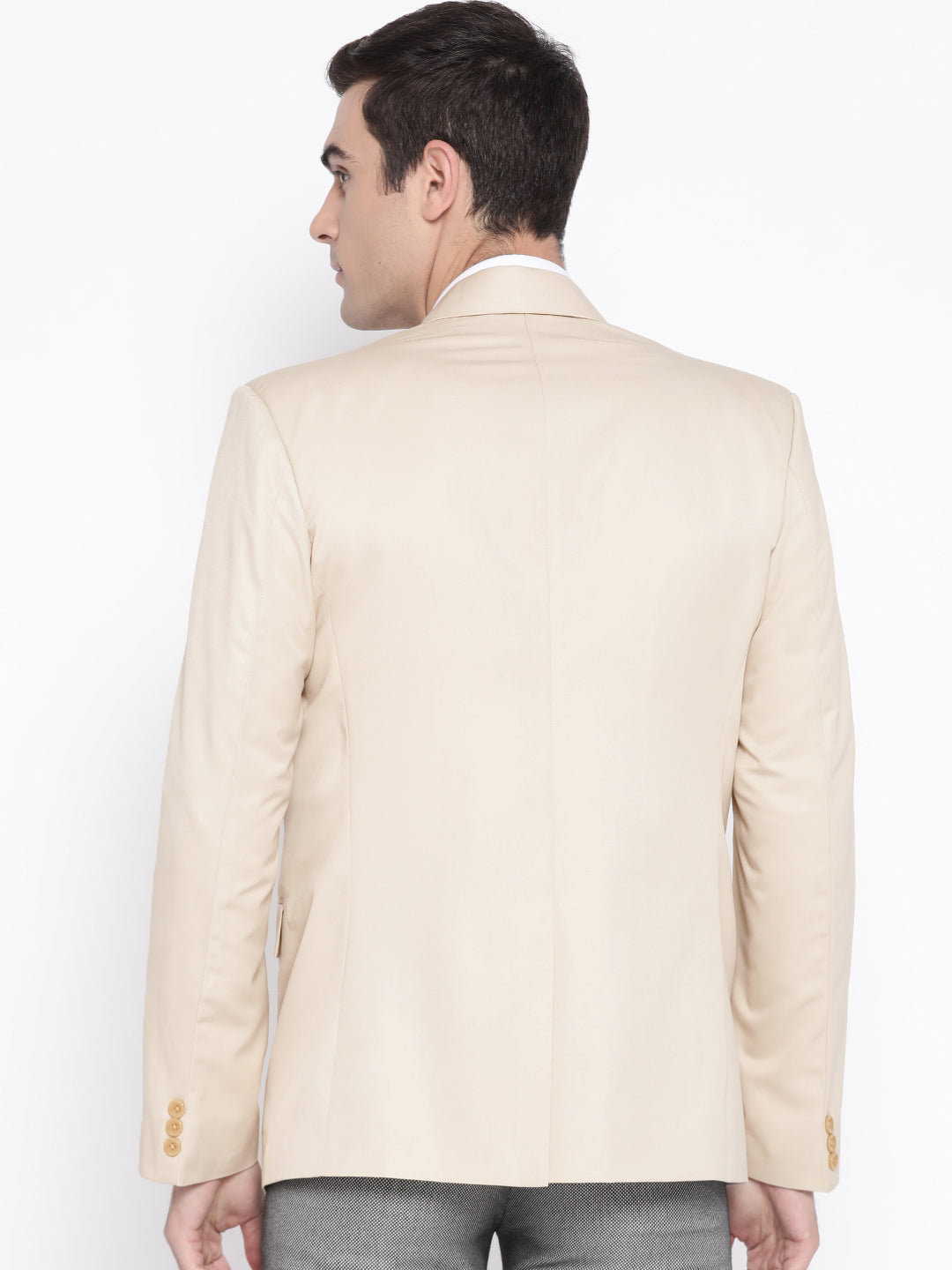 Luxrio Plain Blazer for Men Polyester & Cotton Casual Party Wear Slim Fit Jacket